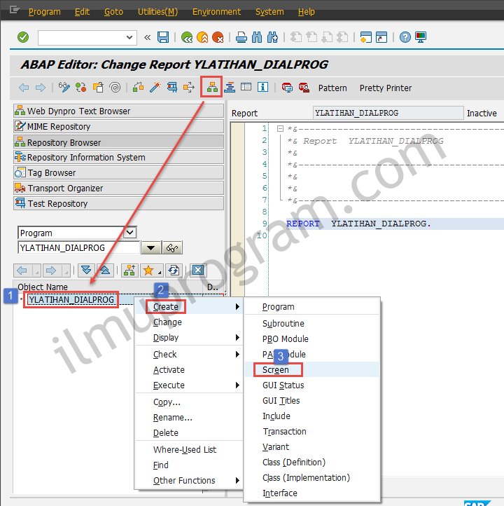 repotisory browser - Dialog Programming 