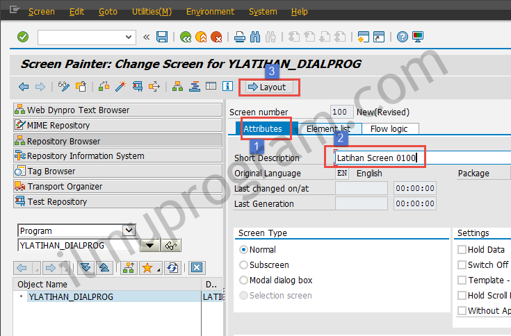 Screen Painter - Dialog Programming