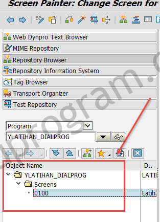 Hasil Create Screen - Dialog Programming